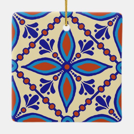 Talavera Tile Keramisch Ornament (Achterkant)