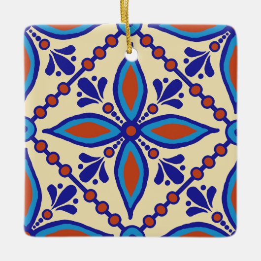 Talavera Tile Keramisch Ornament (Voorkant)