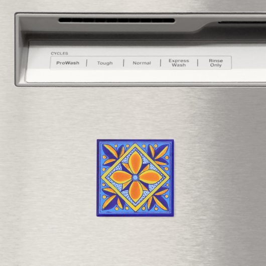 Talavera Tile Magneet (Insitu (Vaatwasser))