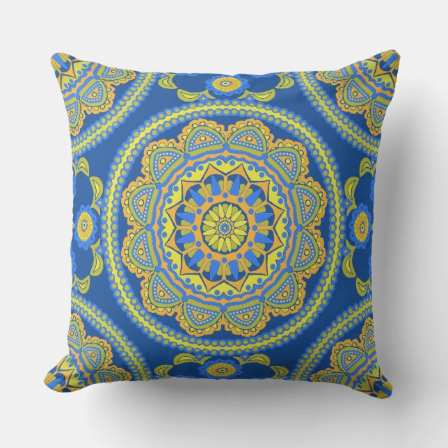Talavera Tile Outdoor Pillow Buitenkussen (Voorkant)