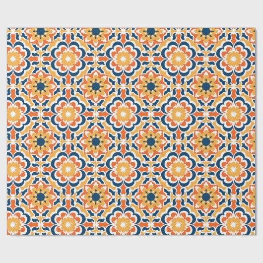 Talavera Tile Pattern Cadeaupapier (Vlak)