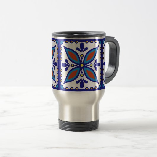 Talavera Tile Reisbeker (Voorkant rechts)