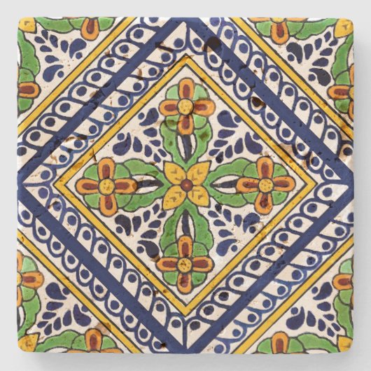 Talavera Tile Stenen Onderzetter (Voorkant)