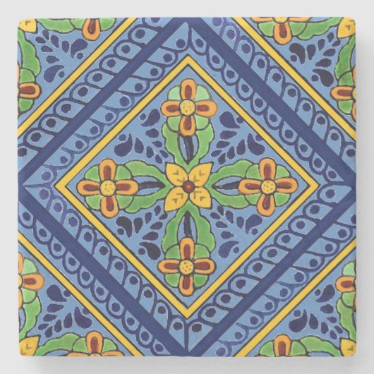 Talavera Tile Stenen Onderzetter (Voorkant)