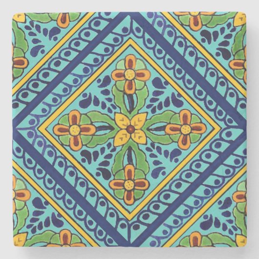 Talavera Tile Stenen Onderzetter (Voorkant)