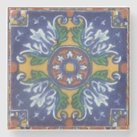 Talavera Tile Style Onderzetter (Voorkant)