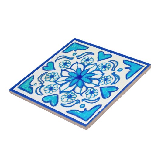 Talavera Tile Tegeltje (Zijkant)