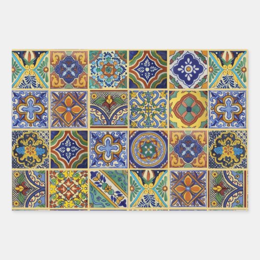 Talavera Tiles Wrapping Paper (Voorkant)