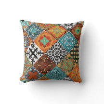 Talavera Tles Turquoise Teal Oranje Zwart Wit