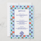  Talavera Unieke Mexicaanse Tegels bruiloft Kaart (Achterkant)