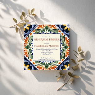 Talavera vintage Mexicaans repetitiediner Kaart