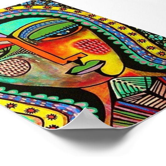 Talavera Virgin van het Poster van Guadalupe BLESS (Hoek)