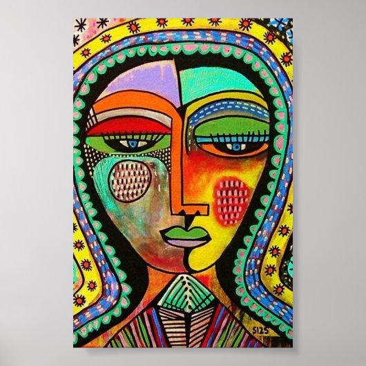 Talavera Virgin van het Poster van Guadalupe BLESS (Voorkant)