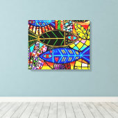 Talavera Vis In Liefde Canvas (Insitu (Houten vloer))