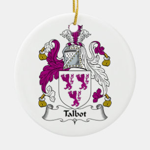 Talbot Family Crest Keramisch Ornament