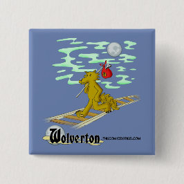 Talbot op de Sporen Vierkante Button 5,1 Cm