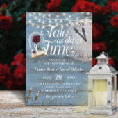 Tale as Old as Time Dusty Blue Fairytale Wedding Kaart