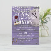 Tale as Old as Time Lavender Fairytale Wedding Kaart (Staand voorkant)