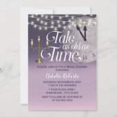 Tale as Old as Time Paars Ombre Vrijgezellenfeest Kaart (Voorkant)