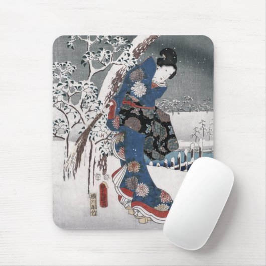 Tale of Genji Toyokuni Hiroshige Japanese Fine Art Muismat (Met muis)