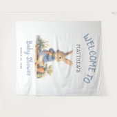 Tale Peter Rabbit Boy Baby shower Wandkleed (Voorkant (horizontaal))