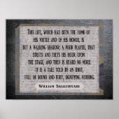 Tale verteld door een idioot — Art Print — Shakesp (Voorkant)