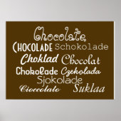 Talen Chocolade Poster 28 x 20 inch (Matte) (Voorkant)