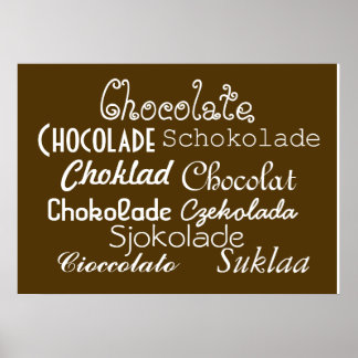 Talen Chocolade Poster 28 x 20 inch (Matte)