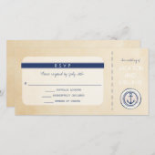 Talen Cruise Ship Instapass RSVP 2 Bedankkaart (Voorkant / Achterkant)