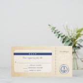 Talen Cruise Ship Instapass RSVP 2 Bedankkaart (Staand voorkant)