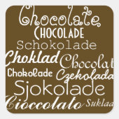 Talen van Chocolate Stickers (Voorkant)