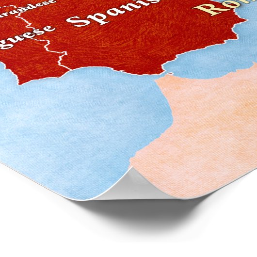 Talen van de Europese Poster (Hoek)