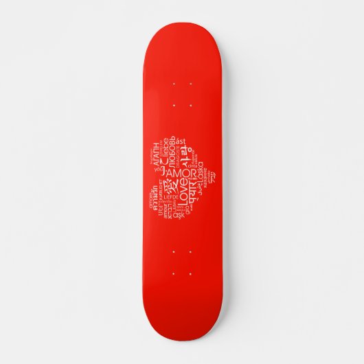 Talen van het liefdeshart persoonlijk skateboard (Voorkant)