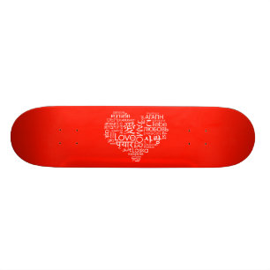 Talen van het liefdeshart persoonlijk skateboard