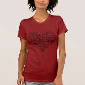 Talen van het liefdeshart t-shirt (Voorkant)