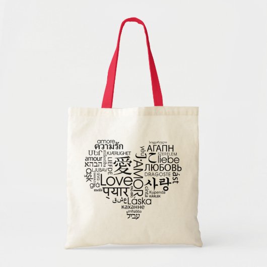 Talen van het liefdeshart tote bag (Voorkant)