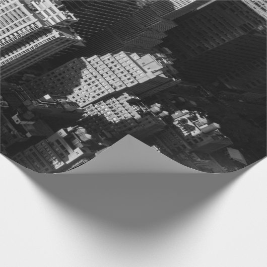 Talengebouwen en wolkenkrabbers met schaduwen cadeaupapier (Hoek)