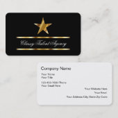 Talent Agency-Visitekaartjes Visitekaartje (Voorkant / Achterkant)