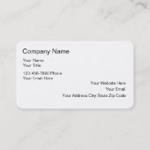 Talent Agency-Visitekaartjes Visitekaartje (Achterkant)