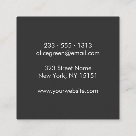 Talent Agent Logo Visitekaartje (Achterkant)