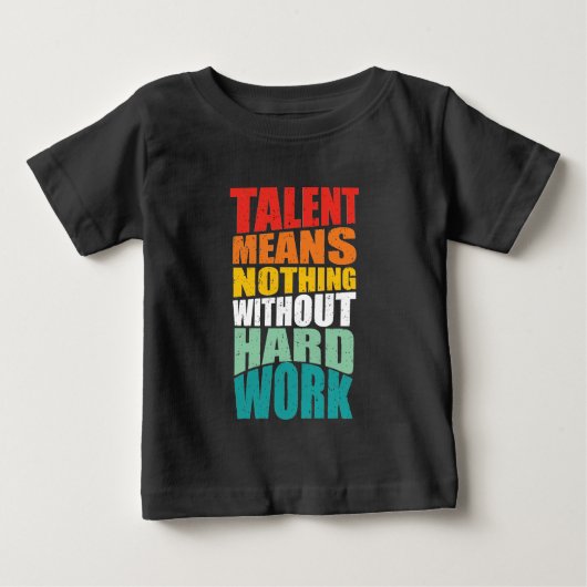 Talent Betekent Niets Zonder Harde Arbeid (Voorkant)
