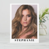 Talent Essentials Flip Card | Aangepaste compcards Kaart (Staand voorkant)
