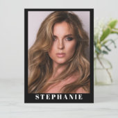 Talent Essentials Flip Card | Aangepaste compcards Kaart (Staand voorkant)