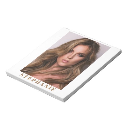 Talent Headshot klein Notitieblok | Aangepaste naa (Linkerzijde)