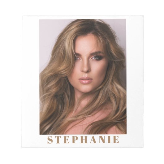 Talent Headshot klein Notitieblok | Aangepaste naa (Voorkant)