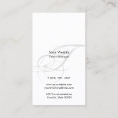 Talent Manager Entertainment Elegant Gold Point Visitekaartje (Achterkant)