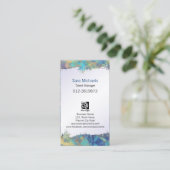 Talent Manager Entertainment Geript Papier Abstrac Visitekaartje (Staand voorkant)