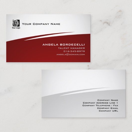 Talent Manager Entertainment Visitekaartje (Voorkant / Achterkant)
