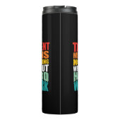 Talent Means Nothing Without Hard Work Thermosbeker (Achterkant)