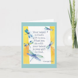 talent notecard kaart